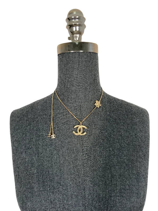 Buy CHANEL hairpins and hairbands -CHANEL 10P CC Camellia Flower Chain Link Necklace