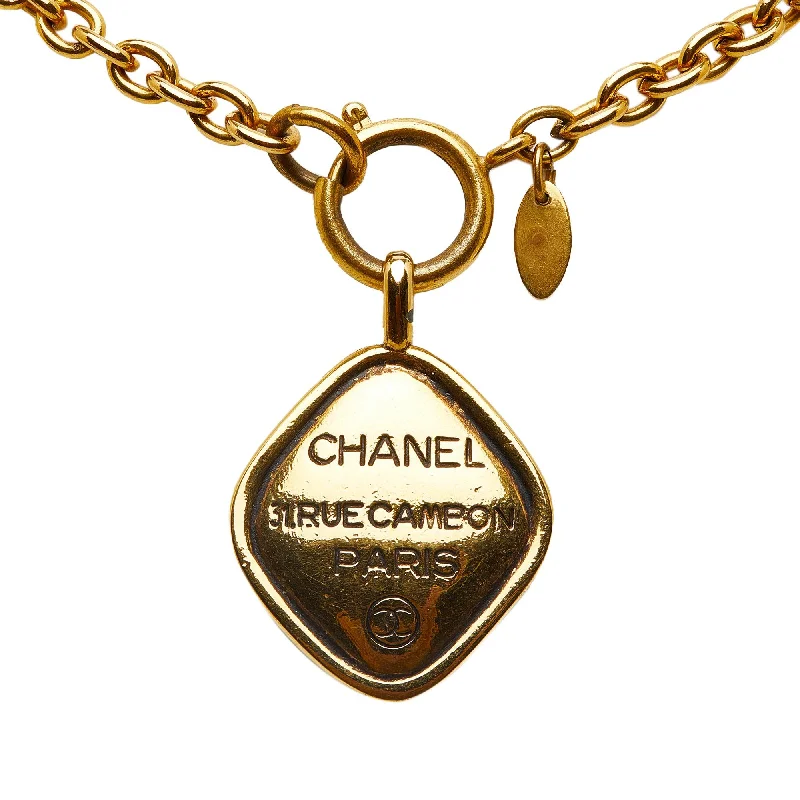 CHANEL earrings with classic detailing -Chanel 31 Rue Cambon Pendant Necklace (SHG-lUoeJz)