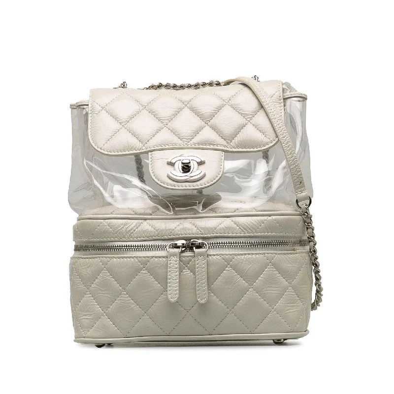 CHANEL bags with iconic design -Chanel Aquarium Backpack (SHG-TeVAep)