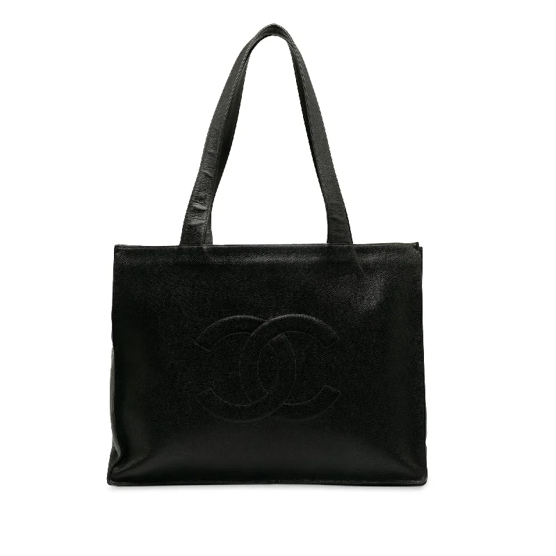 CHANEL bags for formal events -Chanel Caviar CC Tote Bag (SHG-xCfQC8)