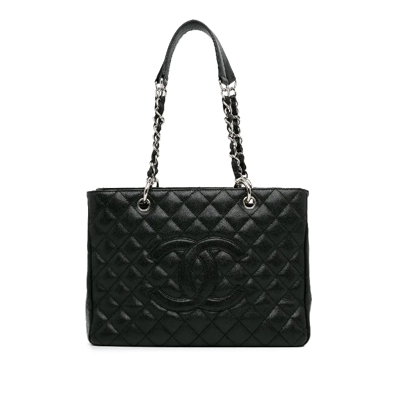 Buy CHANEL bags with plush leather -Chanel Caviar Grand Shopping Tote (SHG-96NeKl)