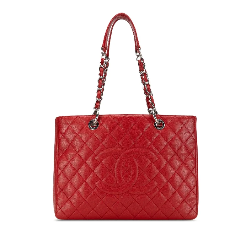 Buy CHANEL bags with glossy finish -Chanel Caviar Grand Shopping Tote (SHG-JdN1hi)