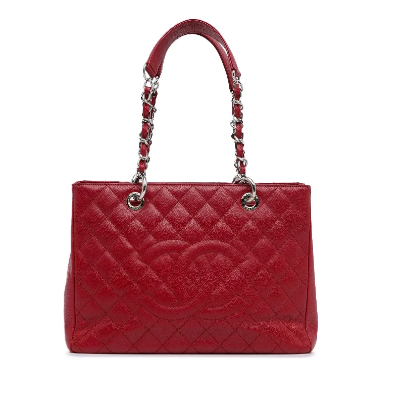 CHANEL bags with creative design details -Chanel Caviar Grand Shopping Tote (SHG-luSjWm)