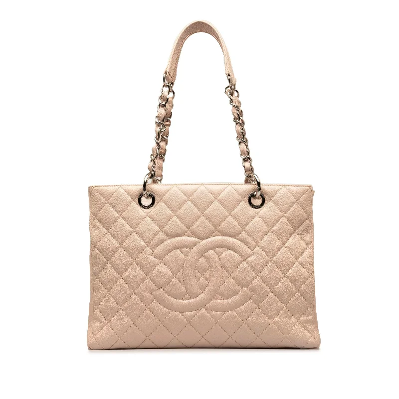 CHANEL evening bags -Chanel Caviar Grand Shopping Tote (SHG-QS2NB1)