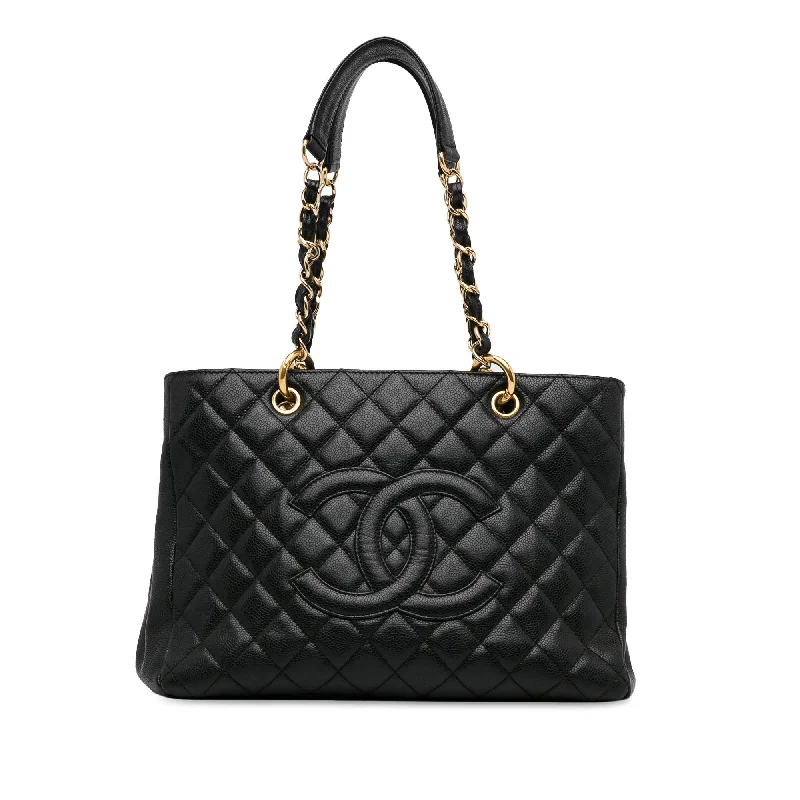 Buy CHANEL bags with timeless design -Chanel Caviar Grand Shopping Tote (SHG-uwjTqA)