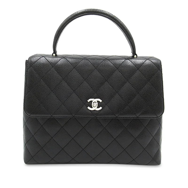 Buy CHANEL bags with soft-touch leather -Chanel Caviar Kelly Top Handle Bag (SHG-5Na6ye)