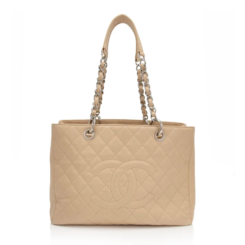 Buy CHANEL bags with fast shipping -Chanel Caviar Leather Grand Shopping Tote (SHF-x73usl)