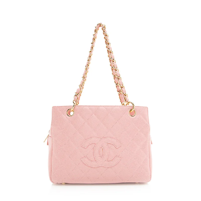 New arrivals of CHANEL bags -Chanel Caviar Leather Petite Timeless Tote (SHF-20301)