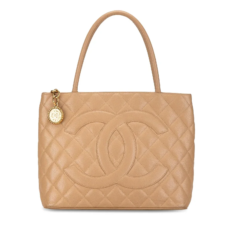 CHANEL bags for chic women -Chanel Caviar Medallion Tote (SHG-Pto6KD)