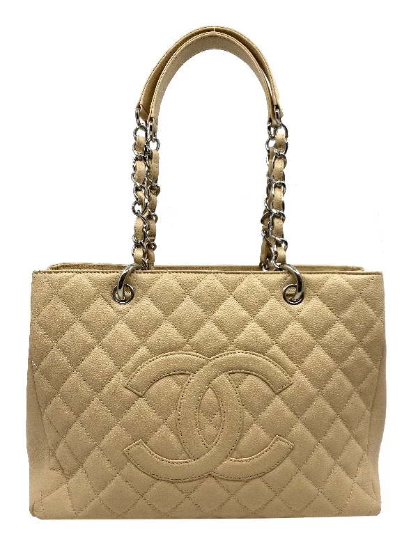 CHANEL bags with timeless appeal -Chanel Caviar Quilted Grand Shopping Tote GST Bag