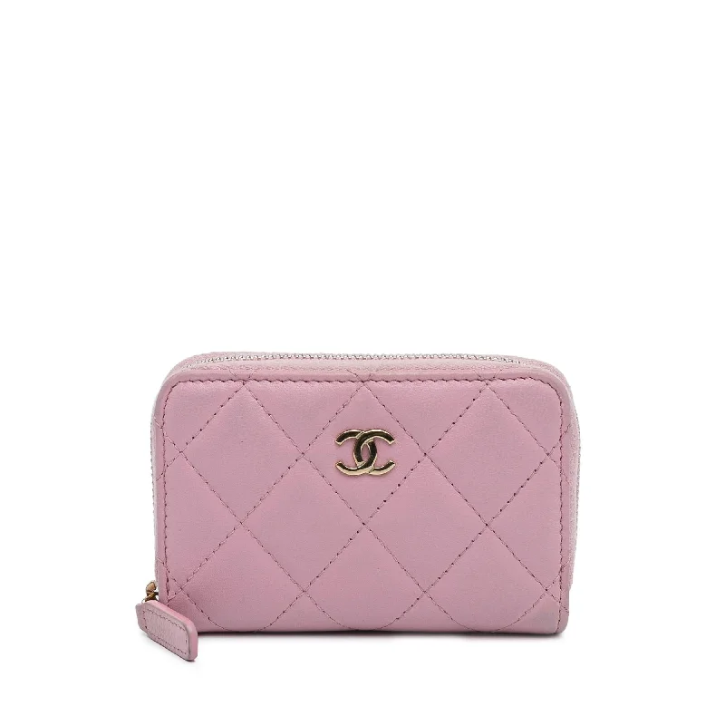 CHANEL bags for chic women -Chanel CC Lambskin Coin Pouch (SHG-Ijd2Rr)