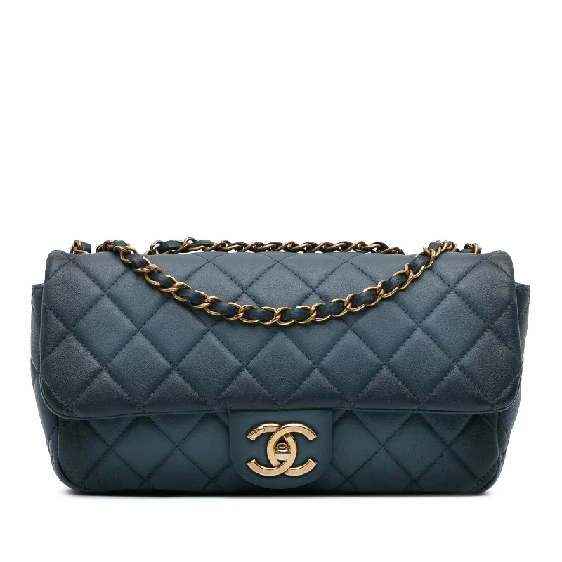 Chanel CC Quilted Calfskin Ombre Flap (SHG-mJHtHE)