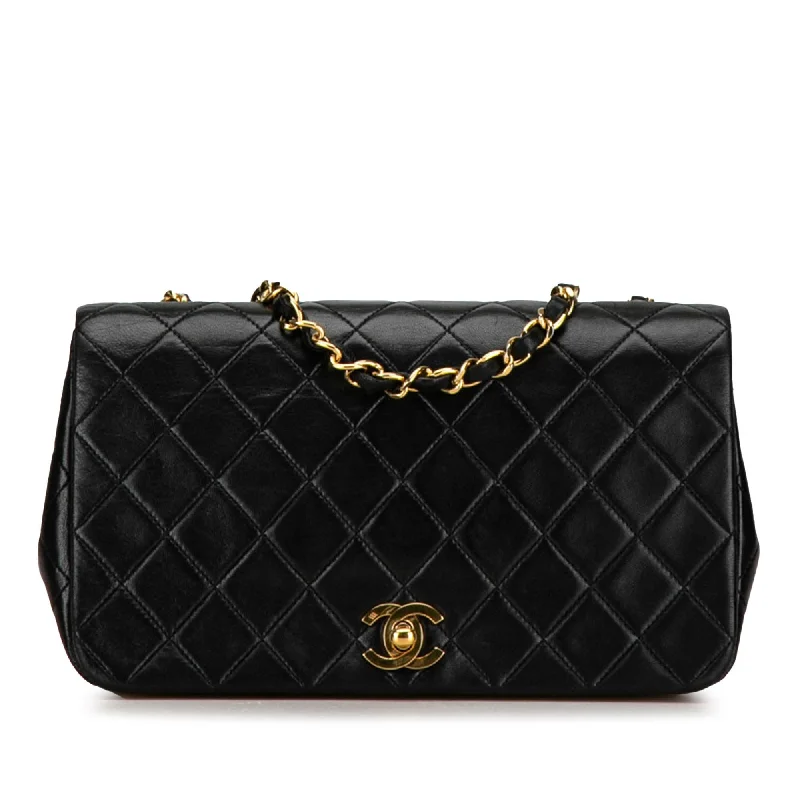 Chanel CC Quilted Lambskin Full Flap (SHG-6r8o9E)