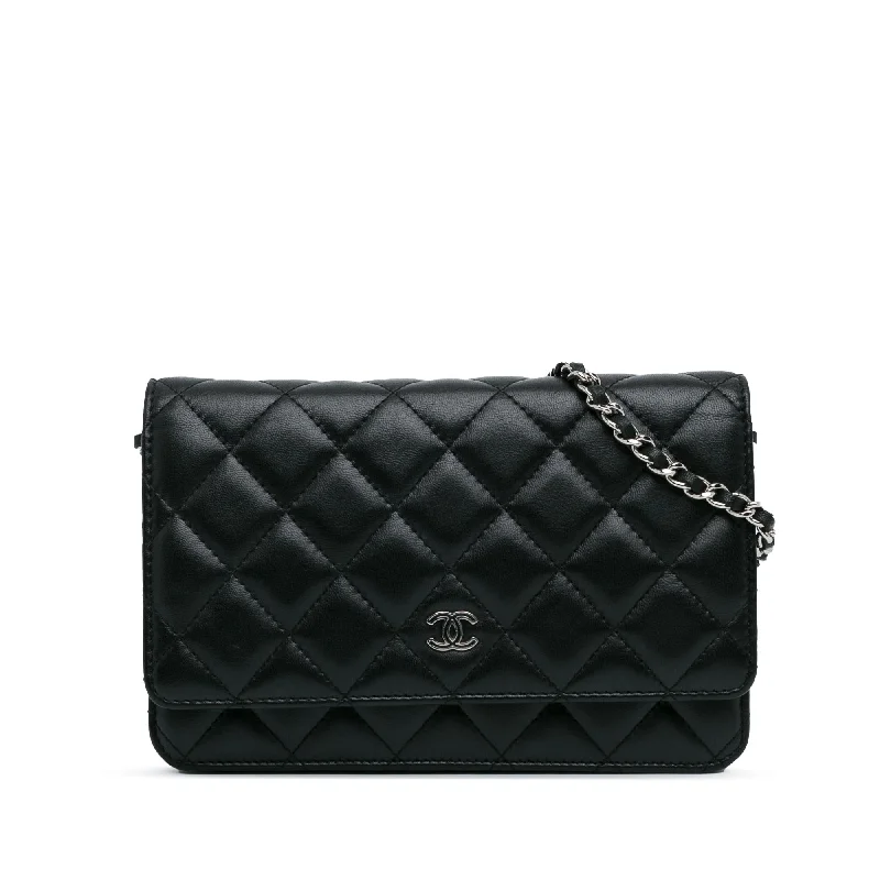 Stylish CHANEL bags for luxury lovers -Chanel CC Quilted Lambskin Wallet On Chain (SHG-FJ9bzv)