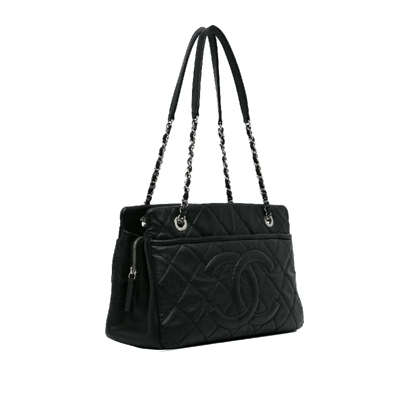 CHANEL bag with adjustable strap -Chanel CC Soft Shopping Tote (SHG-0NxQ3r)