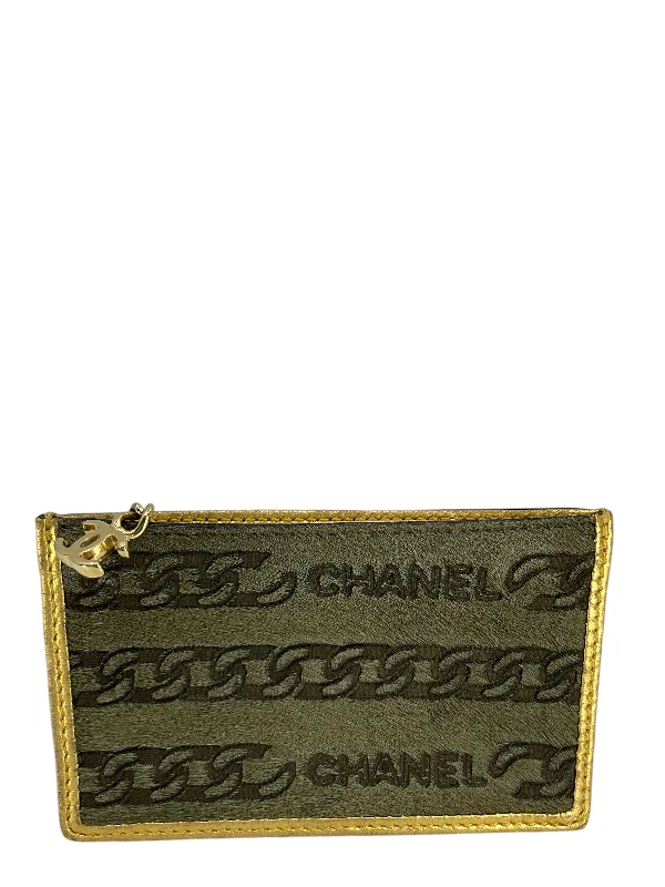 CHANEL bags for formal events -CHANEL Chain Link and Logo Calf Hair Coin Pouch