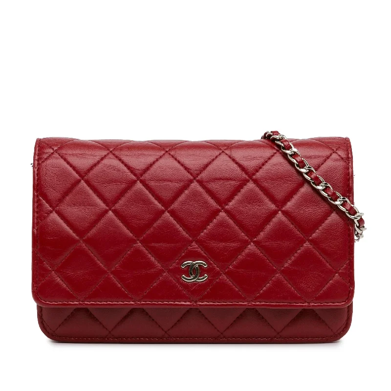 New season CHANEL bags for luxury lovers -Chanel Classic Lambskin Wallet on Chain (SHG-0gCDCg)