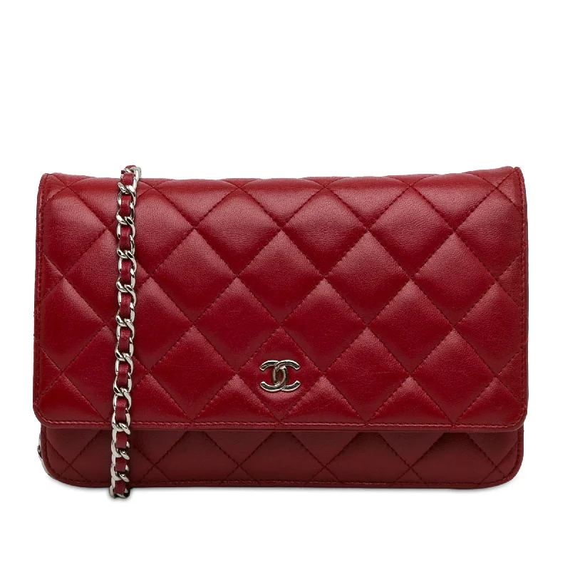 Buy CHANEL bags with timeless design -Chanel Classic Lambskin Wallet on Chain (SHG-K44mDi)