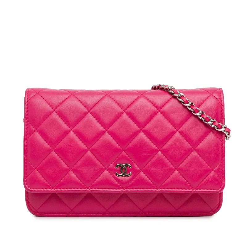 CHANEL bags for fashion-forward women -Chanel Classic Lambskin Wallet on Chain (SHG-odTePg)