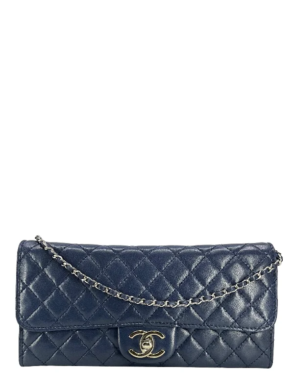 CHANEL bags with classic design -CHANEL East West Wallet on CHAIN WOC Bag