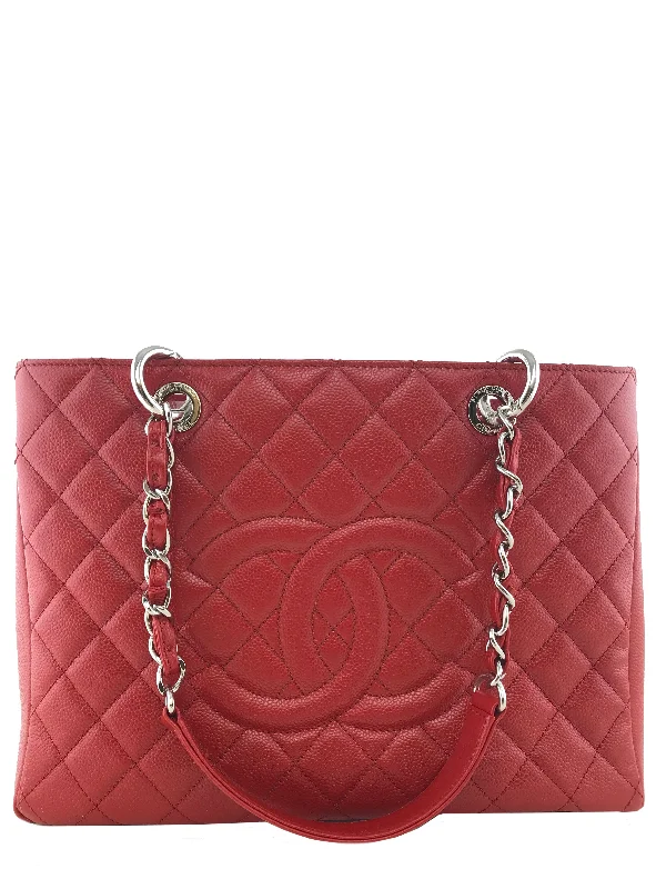 CHANEL bags with double chain strap -Chanel GST Grand Shopping Tote Bag