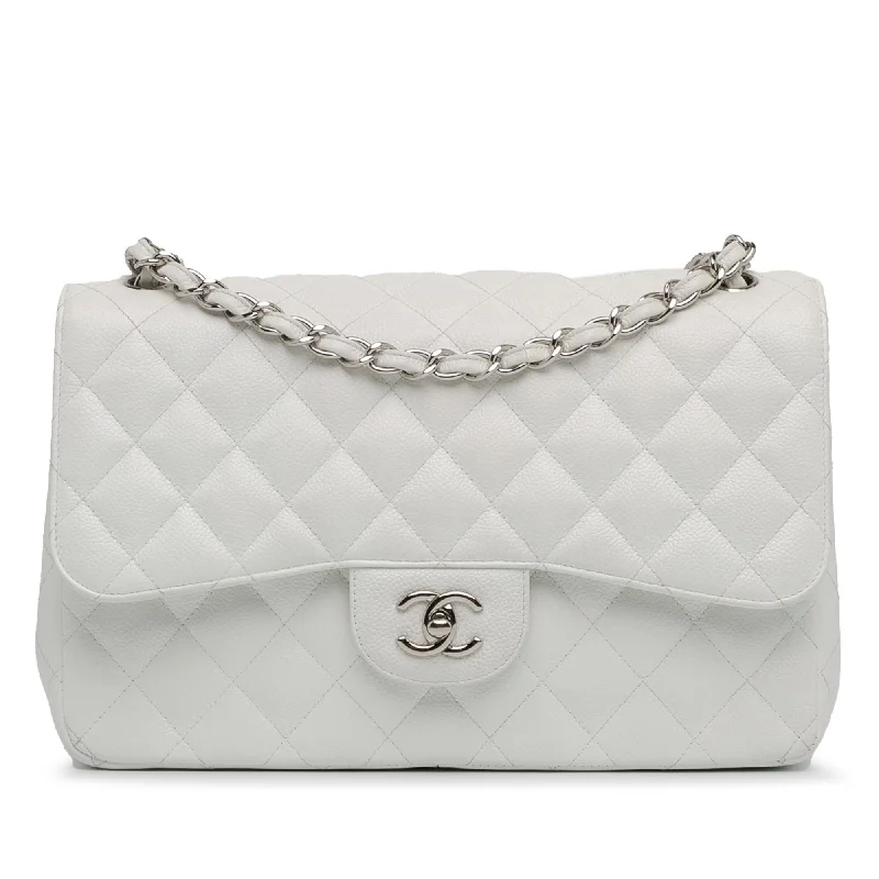 Trendy CHANEL bags for stylish women -Chanel Jumbo Classic Caviar Double Flap (SHG-2x97Of)