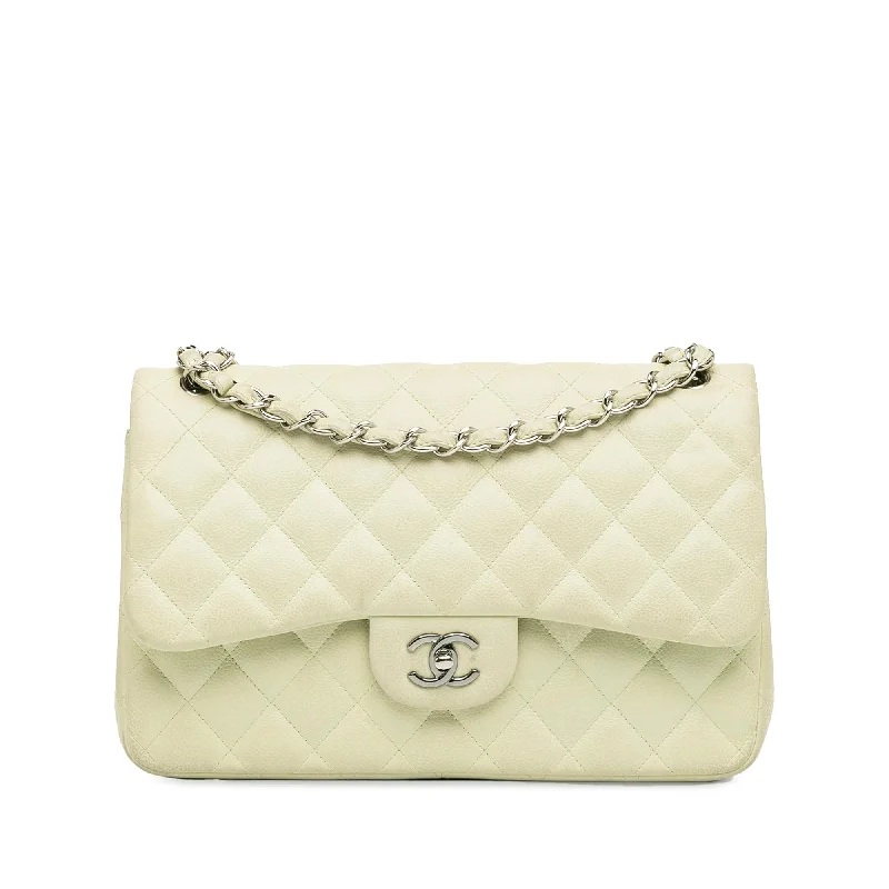 CHANEL luxury leather bags -Chanel Jumbo Classic Caviar Double Flap (SHG-7xwikt)