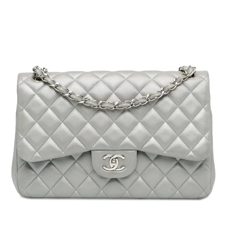 Buy CHANEL bags with unique stitching -Chanel Jumbo Classic Lambskin Double Flap (SHG-9Vm2sZ)