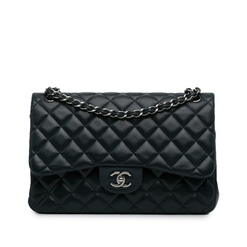 CHANEL bags with double compartment -Chanel Jumbo Classic Lambskin Double Flap (SHG-BuJDKE)