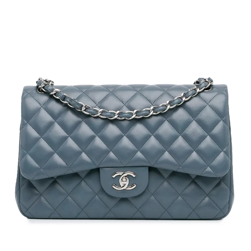 Large CHANEL bags for everyday use -Chanel Jumbo Classic Lambskin Double Flap (SHG-dVtCT7)