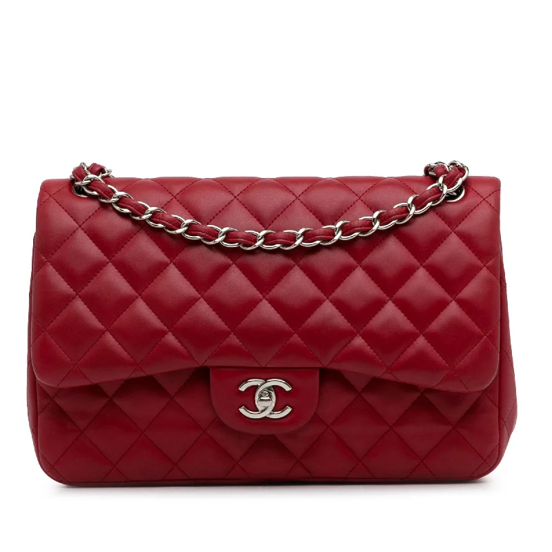 CHANEL bags with timeless appeal -Chanel Jumbo Classic Lambskin Double Flap (SHG-EMzWHY)