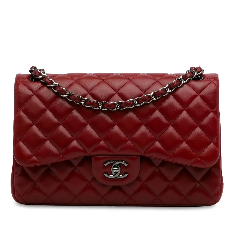 Designer CHANEL bags for fashion lovers -Chanel Jumbo Classic Lambskin Double Flap (SHG-vya5tL)