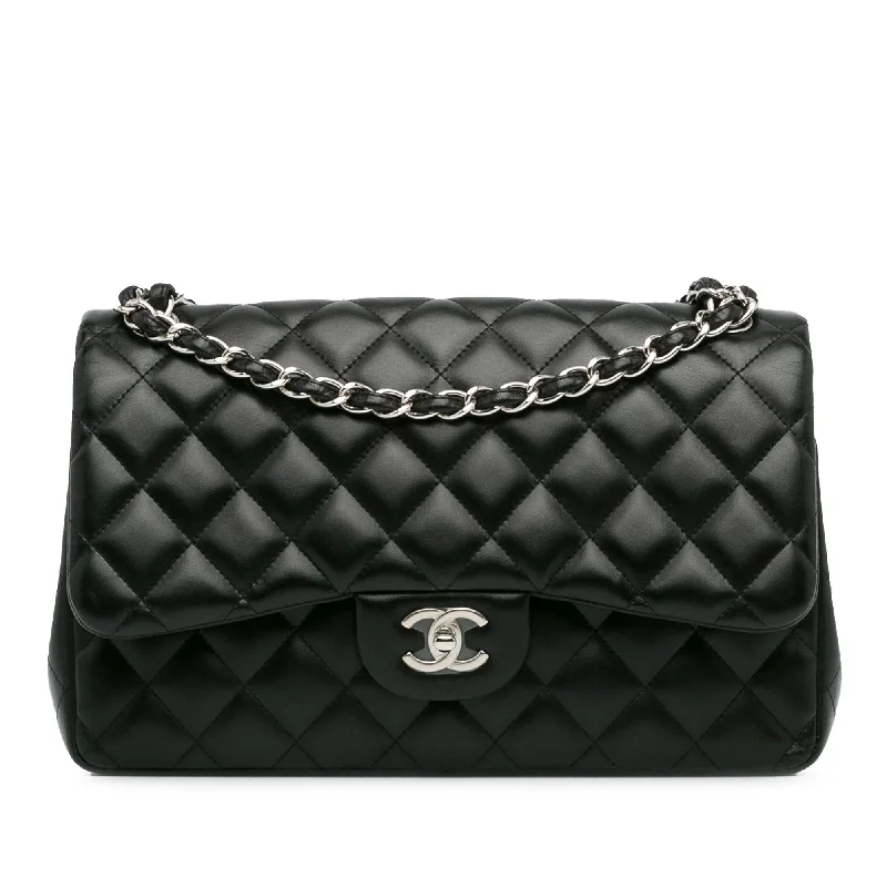 CHANEL bags with unique designs -Chanel Jumbo Classic Lambskin Double Flap (SHG-WX0kkI)