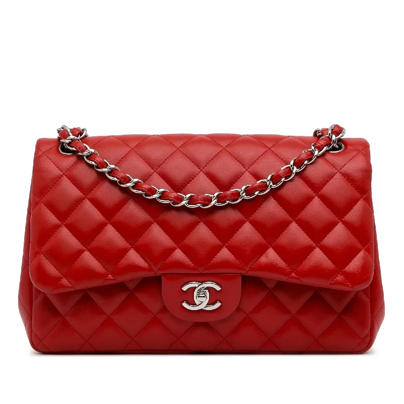 Designer CHANEL bags for formal occasions -Chanel Jumbo Classic Lambskin Double Flap (SHG-X4eC7i)