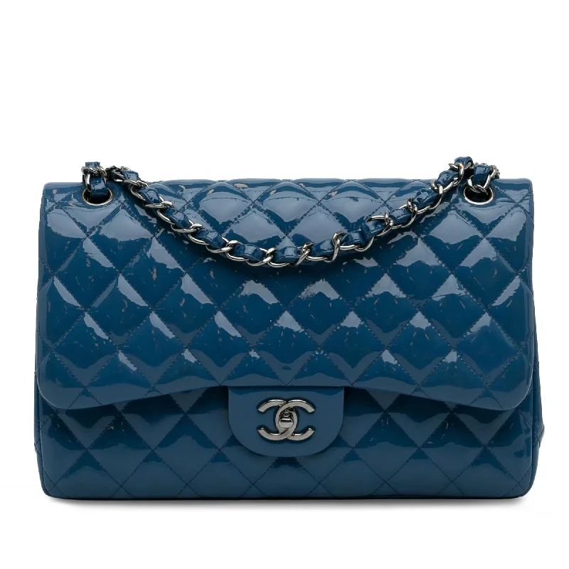 Classic CHANEL bags in modern colors -Chanel Jumbo Classic Patent Double Flap (SHG-2XZ1rB)