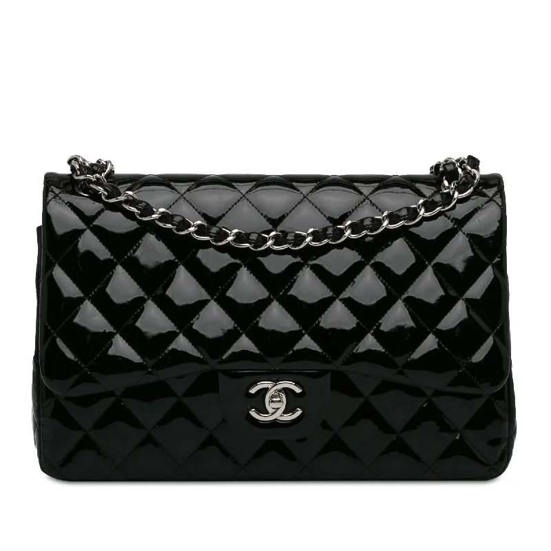 Trendy CHANEL handbags for women -Chanel Jumbo Classic Patent Double Flap (SHG-JL2ojZ)