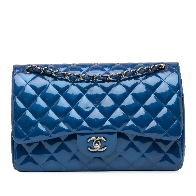 CHANEL bag with timeless design -Chanel Jumbo Classic Patent Double Flap (SHG-kbBb9X)