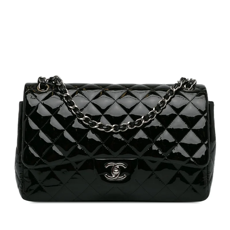 Customizable CHANEL bags for fashionistas -Chanel Jumbo Classic Patent Double Flap (SHG-N1UTHV)