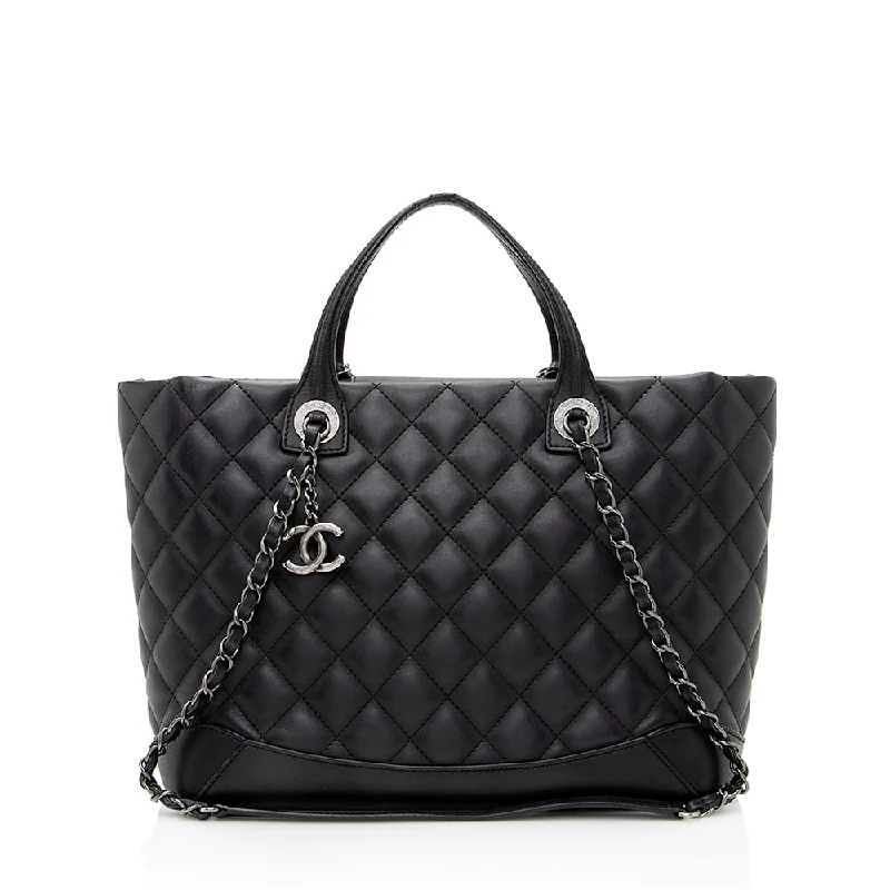 CHANEL bags for special events -Chanel Lambskin Easy Small Shopping Tote (SHF-21284)