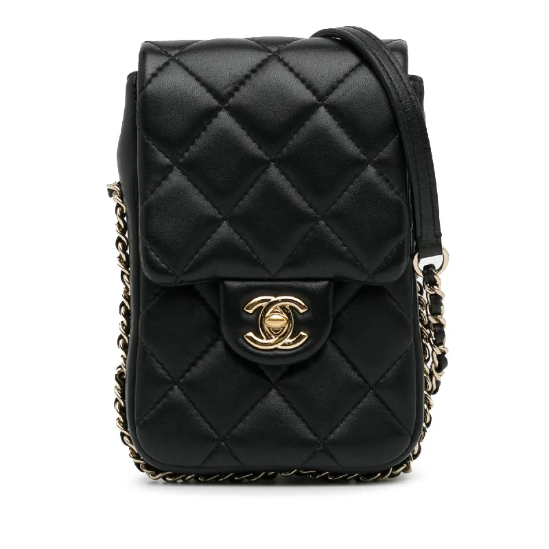 Chanel Lambskin My Precious Phone Case Flap (SHG-2d8hdV)