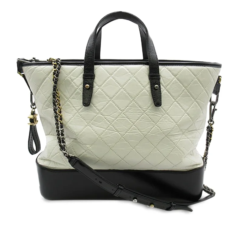 CHANEL quilted leather bag -Chanel Large Aged Calfskin Gabrielle Shopping Tote (SHG-UYljNC)