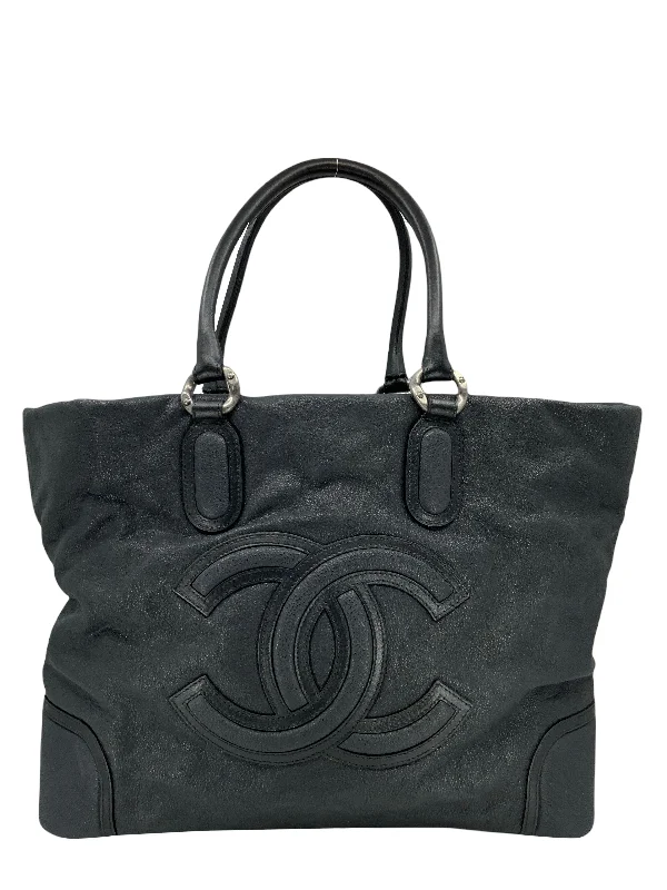 CHANEL bag with detachable handle -Chanel Calfskin Leather Timeless Large Tote Bag