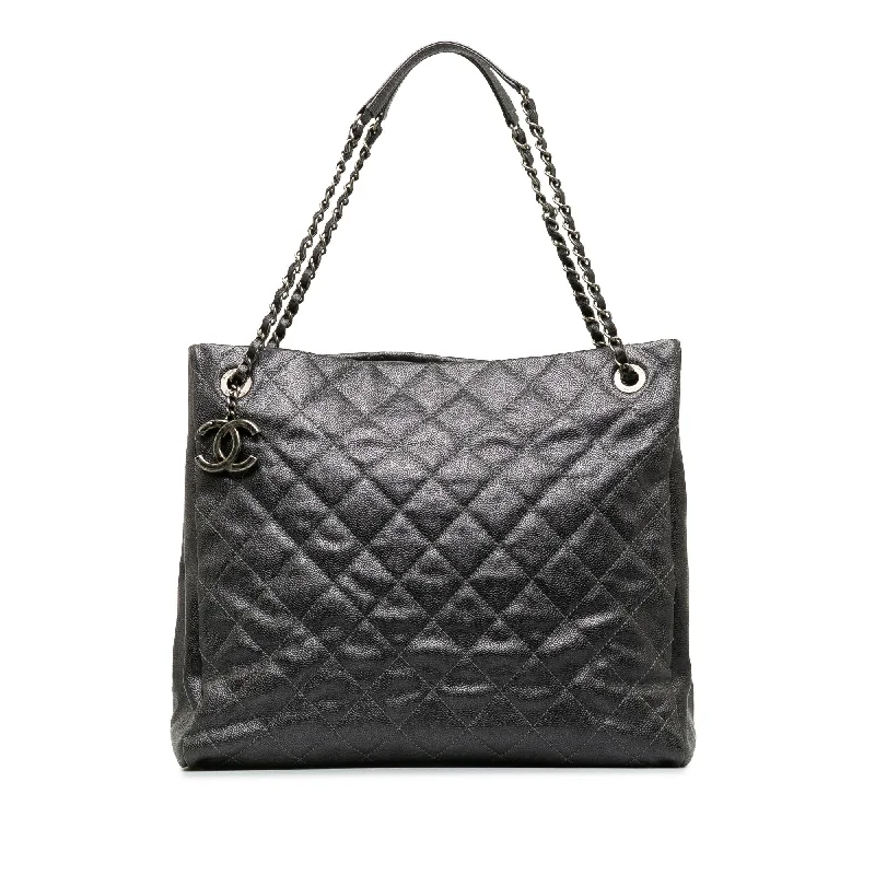 CHANEL mini flap bags -Chanel Large Caviar Chic Shopping Tote (SHG-apkgpU)