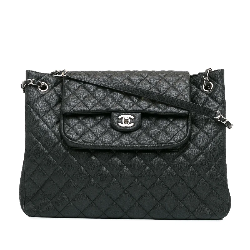 Luxury CHANEL bags for women -Chanel Large Caviar Flap Shopping Tote (SHG-UY8l1Y)