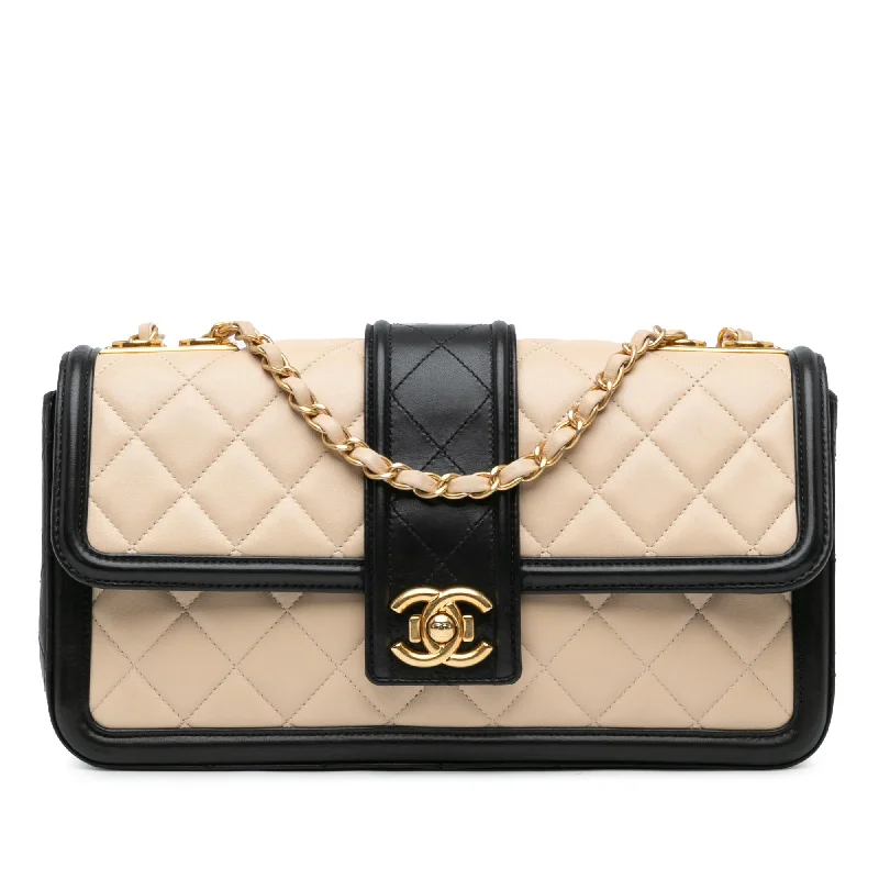 Chanel Large Quilted Lambskin Elegant CC Flap (SHG-haJAFG)