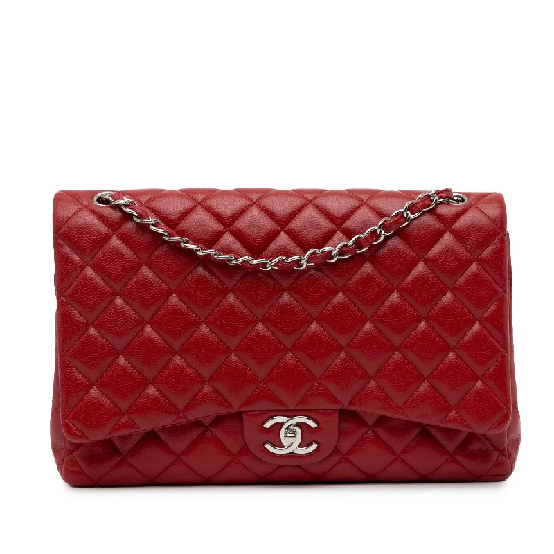 Elegant CHANEL bags for elegant women -Chanel Maxi Classic Caviar Double Flap (SHG-vmKn86)