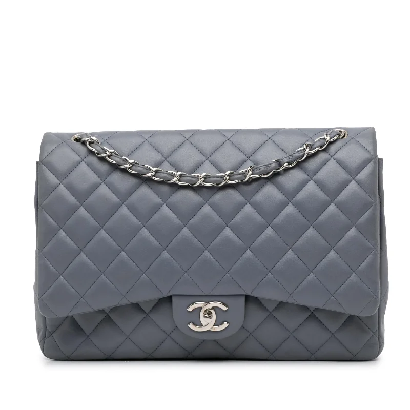 CHANEL medium flap bag -Chanel Maxi Classic Lambskin Double Flap (SHG-T5w6E8)