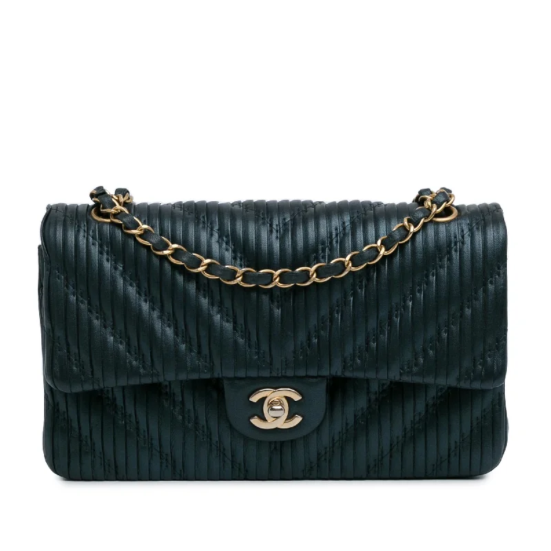 Best deals on CHANEL bags -Chanel Medium Calfskin Coco Pleats Double Flap (SHG-8NvBoQ)