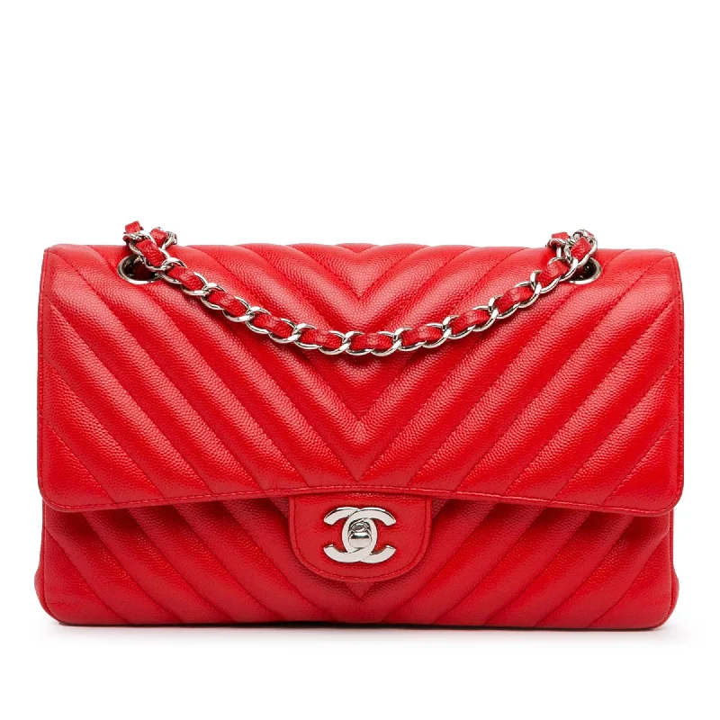 Buy CHANEL handbags online -Chanel Medium Classic Chevron Caviar Double Flap (SHG-Cx8LmL)