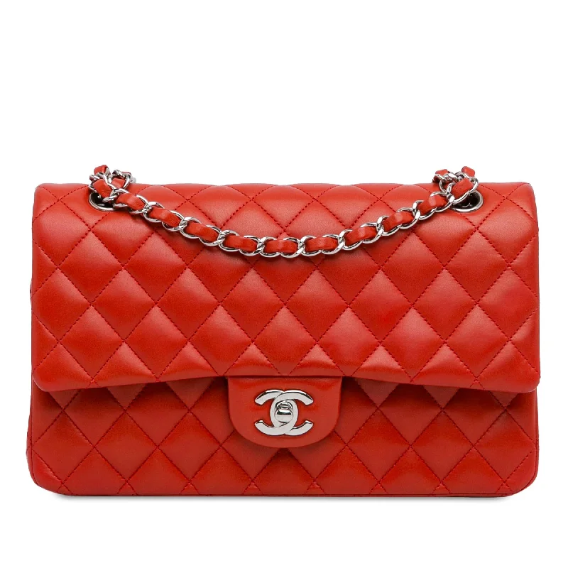 Buy CHANEL bags with sleek hardware -Chanel Medium Classic Lambskin Double Flap (SHG-E5gZeT)